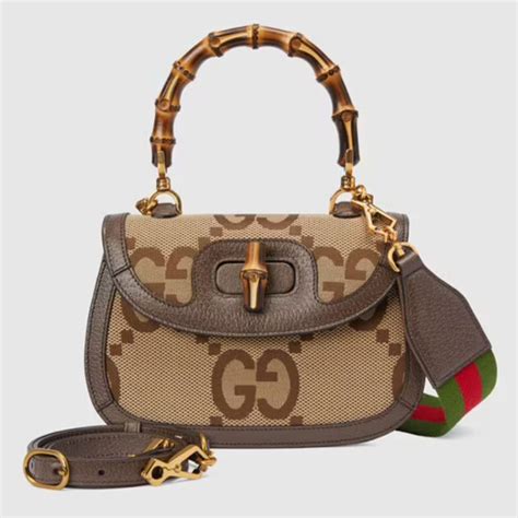 portafoglio gucci bmboo tela|gucci bamboo bag 1947.